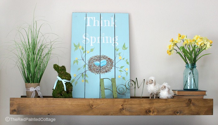 DIY "Think Spring" Decorating