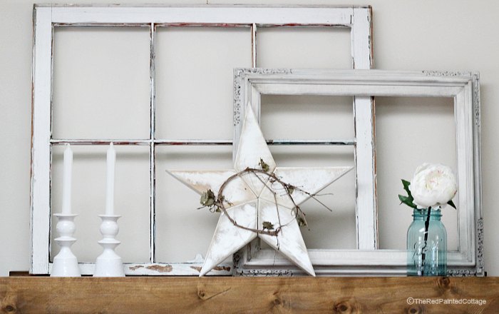 Our Summer Mantel, Simple and Easy