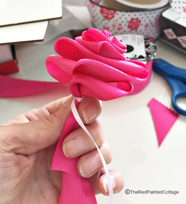 DIY Easy Ribbon Roses