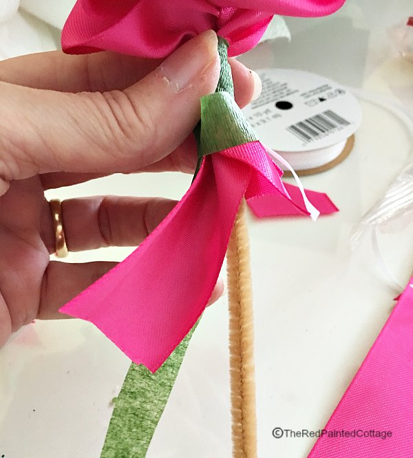 DIY Easy Ribbon Roses