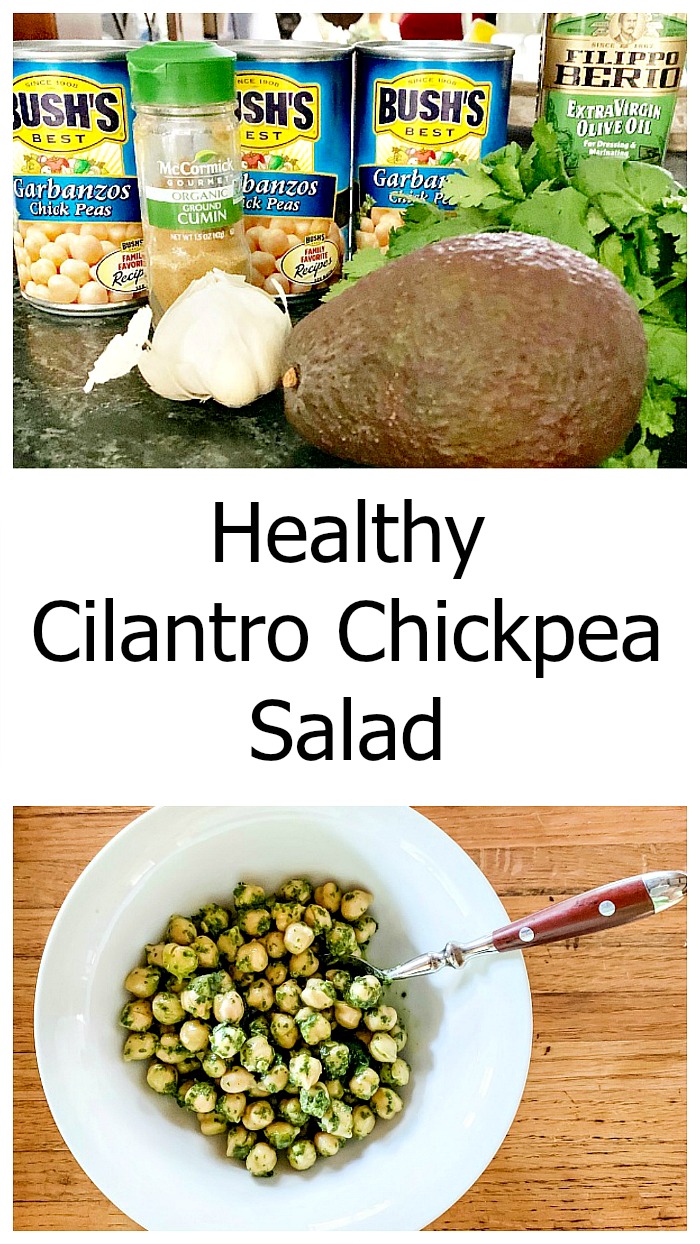 Healthy Cilantro Chickpea Salad