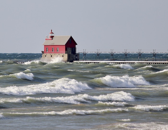 Waves on Lake Michigan