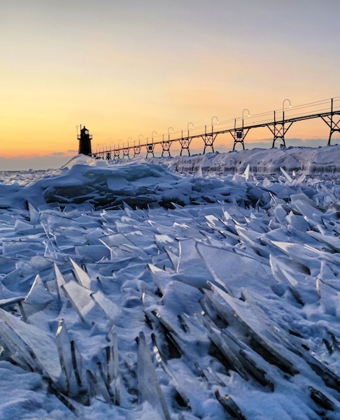 Shore on Lake Michigan