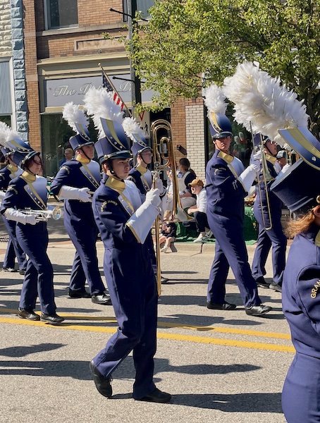 Corbin with his trombone