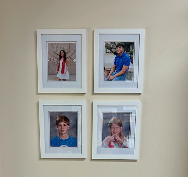 Closeup of photos